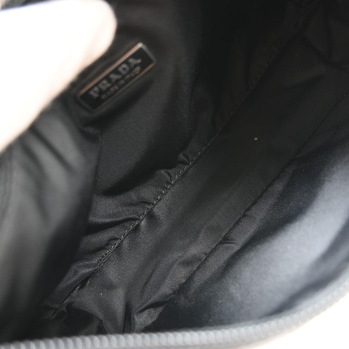 Prada Hobo Tessuto, Black, Nylon, Shoulder Bag