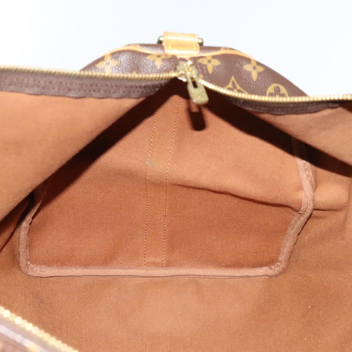 Louis Vuitton Keepall Bag Monogram Canvas, BROWN, CANVAS, Travel bag