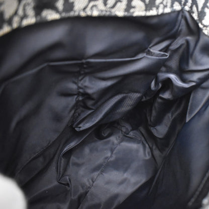 Christian Dior Vintage Open Diorissimo Canvas, Black, Canvas, Tote Bag