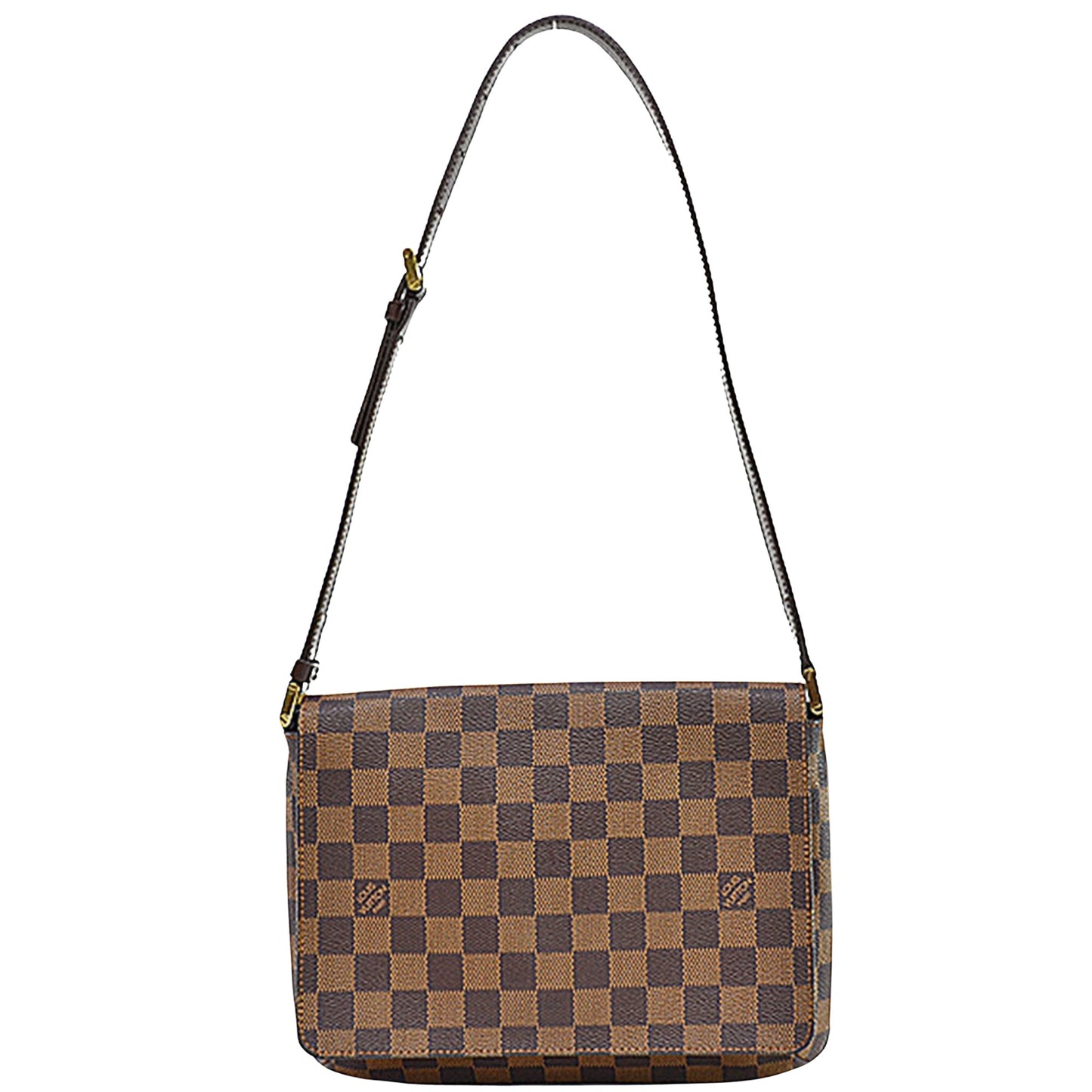 Louis Vuitton Musette Tango, Brown, Canvas, shoulder