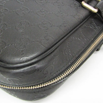 Gucci Convertible Briefcase Guccissima Leather, Black, Leather, Briefcase