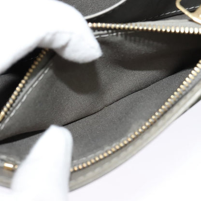 Louis Vuitton Chain Louise Clutch Patent, Silver, Patent Leather, Clutch
