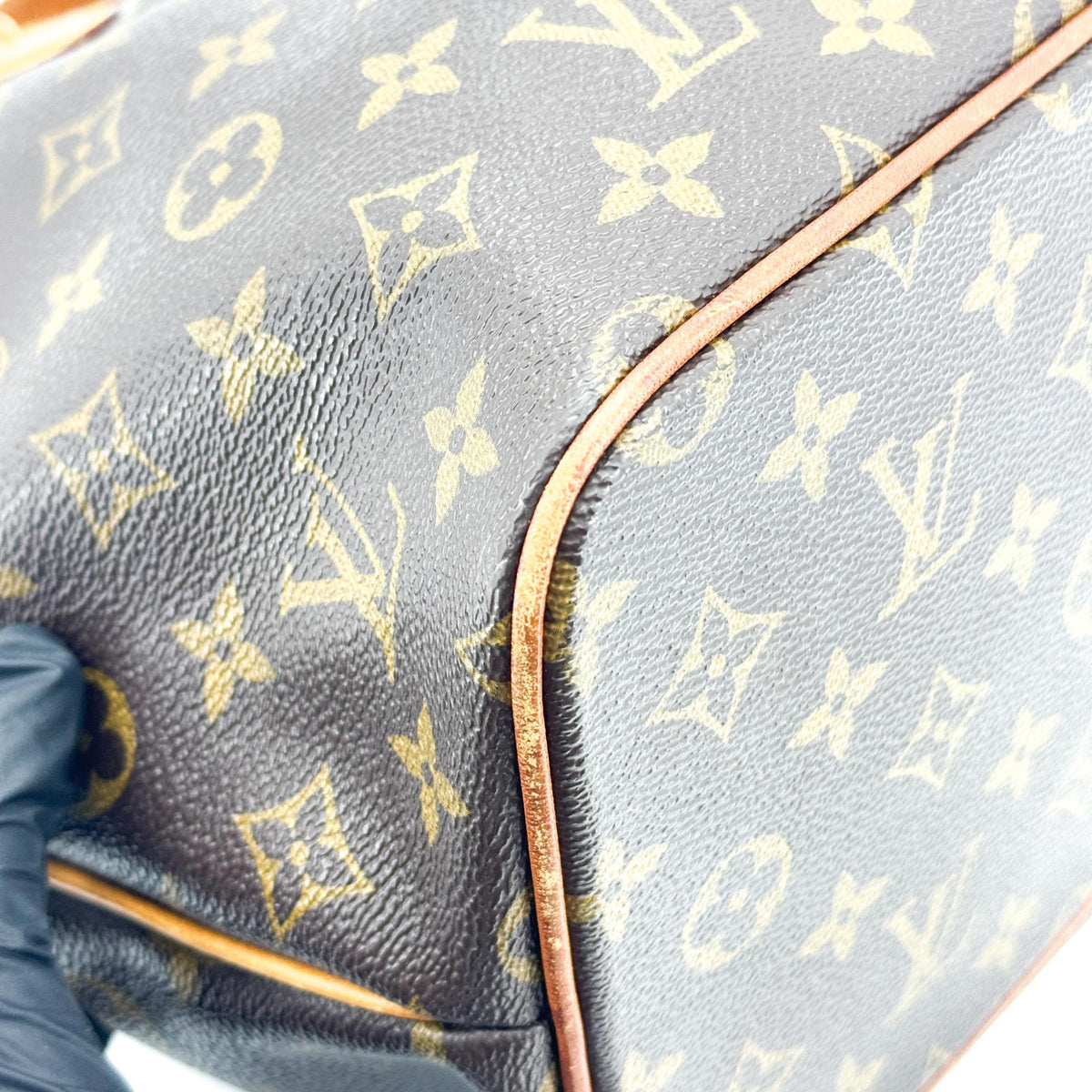 Louis Vuitton Palermo Monogram Canvas, Brown, Canvas, Handbag