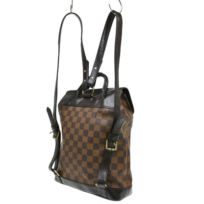 Louis Vuitton Soho Damier Ebene, Brown, Canvas, Backpack