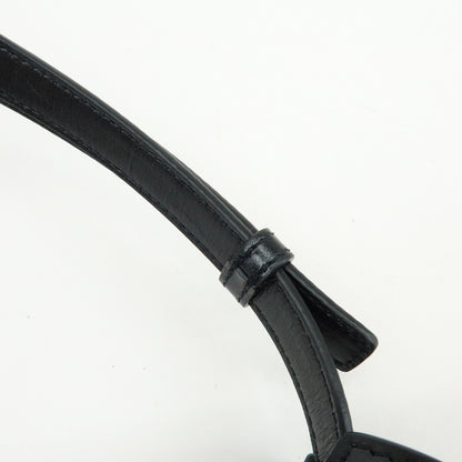 Saint Laurent Paris Chain Leather, Black, Leather, Crossbody Bag