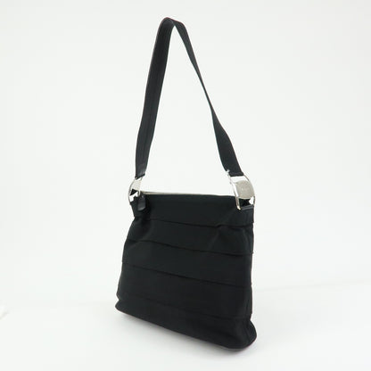 Salvatore Ferragamo Vara Leather, Black, Canvas, Tote Bag