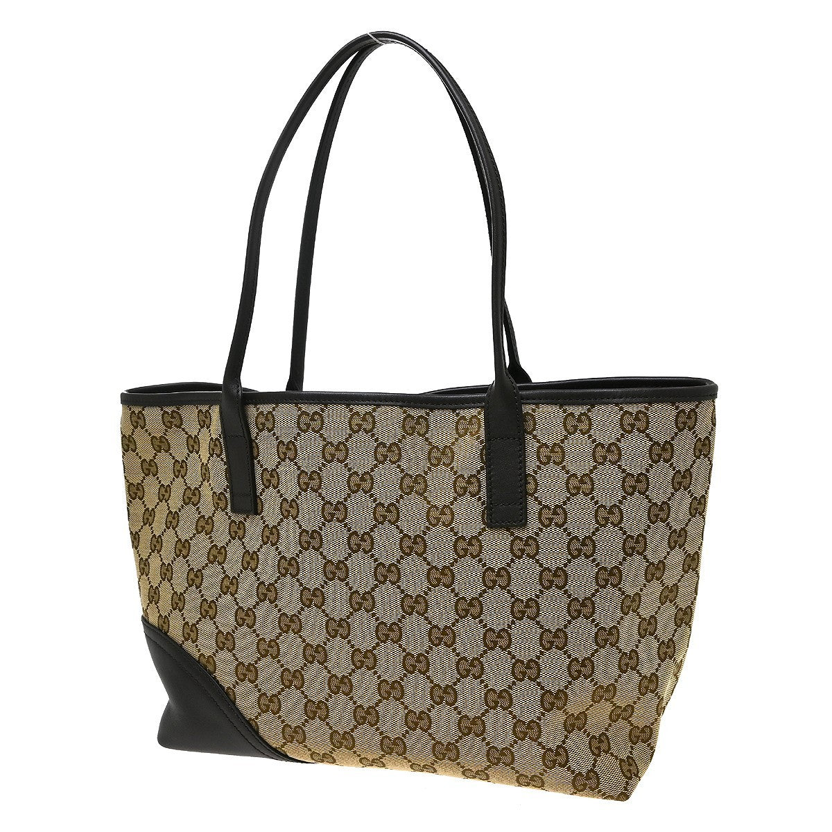 Gucci New Britt Tote GG Canvas and leather, Beige, Canvas, Tote Bag