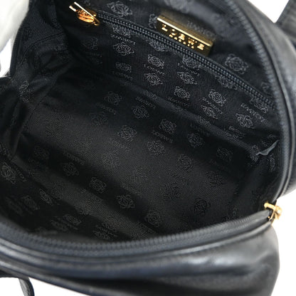 Loewe Anagram Leather, Black, Leather, Handbag