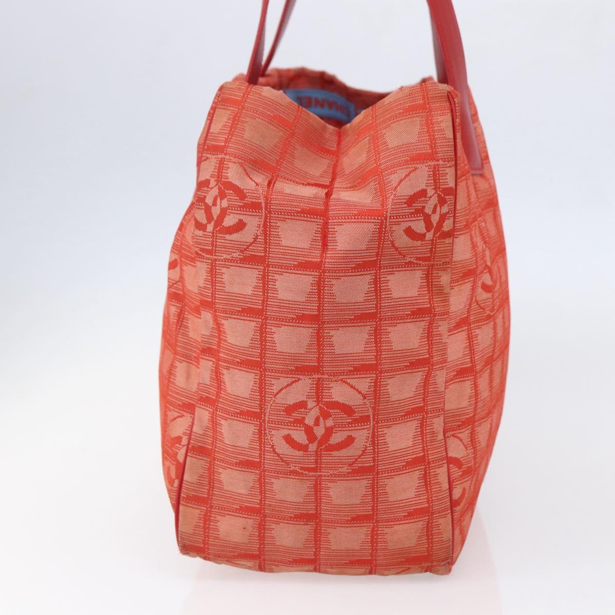 Chanel Travel Line Tote Nylon, RED, NYLON, Tote bag