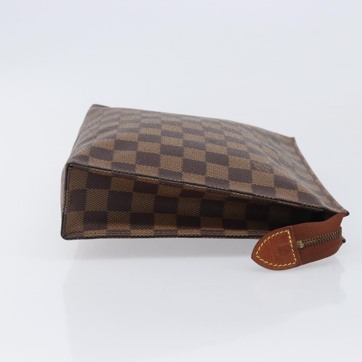 Louis Vuitton Toiletry Pouch Damier, Brown, Canvas, Clutch