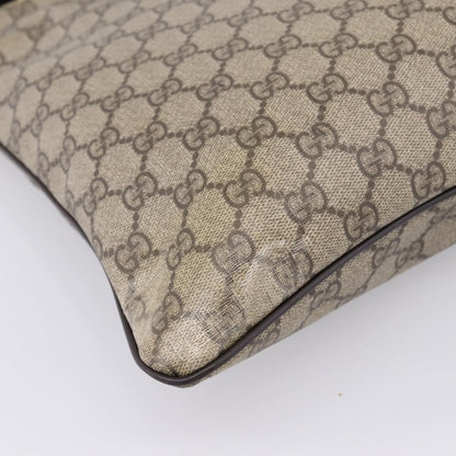 Gucci Zip Top Messenger GG Coated Canvas, Beige, Canvas, Handbag