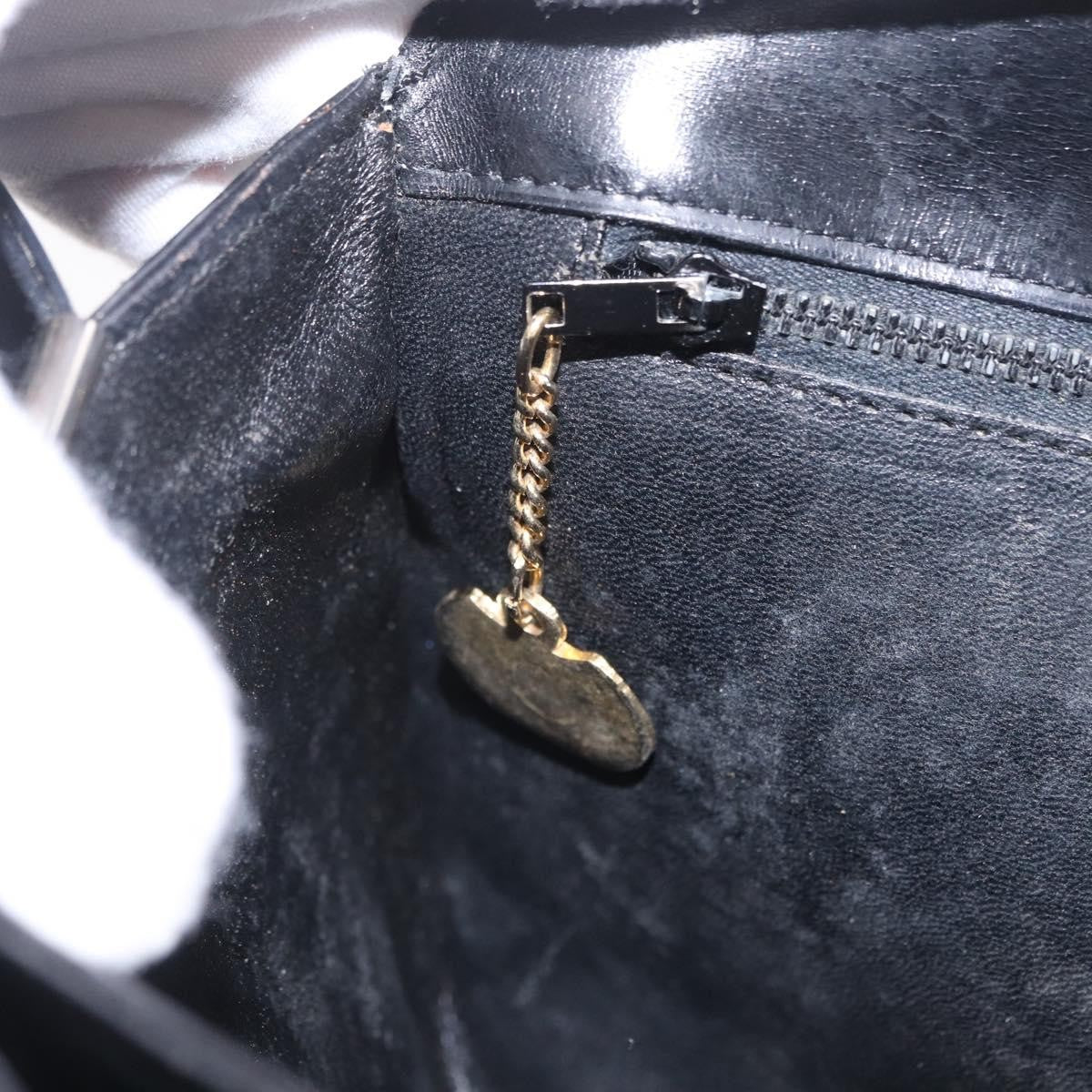 Celine Shoulder Leather, Black, Leather, Shoulder Bag