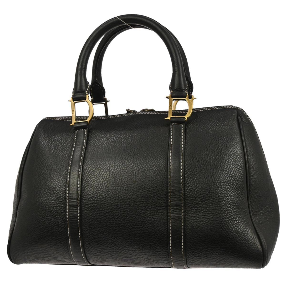 Christian Dior Vintage Leather, Black, Leather, Handbag