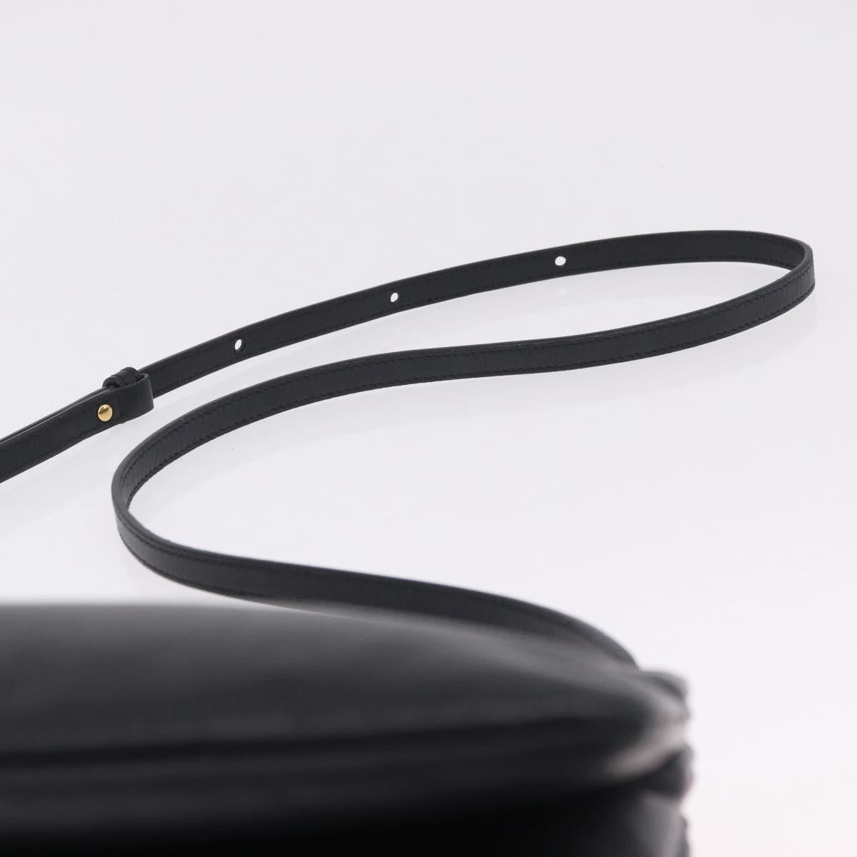 Celine Trio Leather, Black, Leather, Crossbody Bag