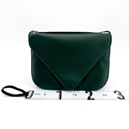 Bottega Veneta Mount Leather, Green, Leather, Shoulder Bag