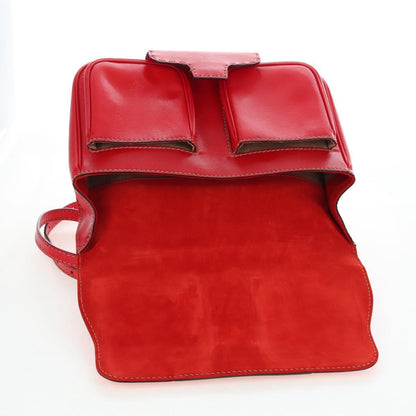 Fendi Secret Code F3 Convertible Satchel Textured Leather, Red, Leather, Handbag