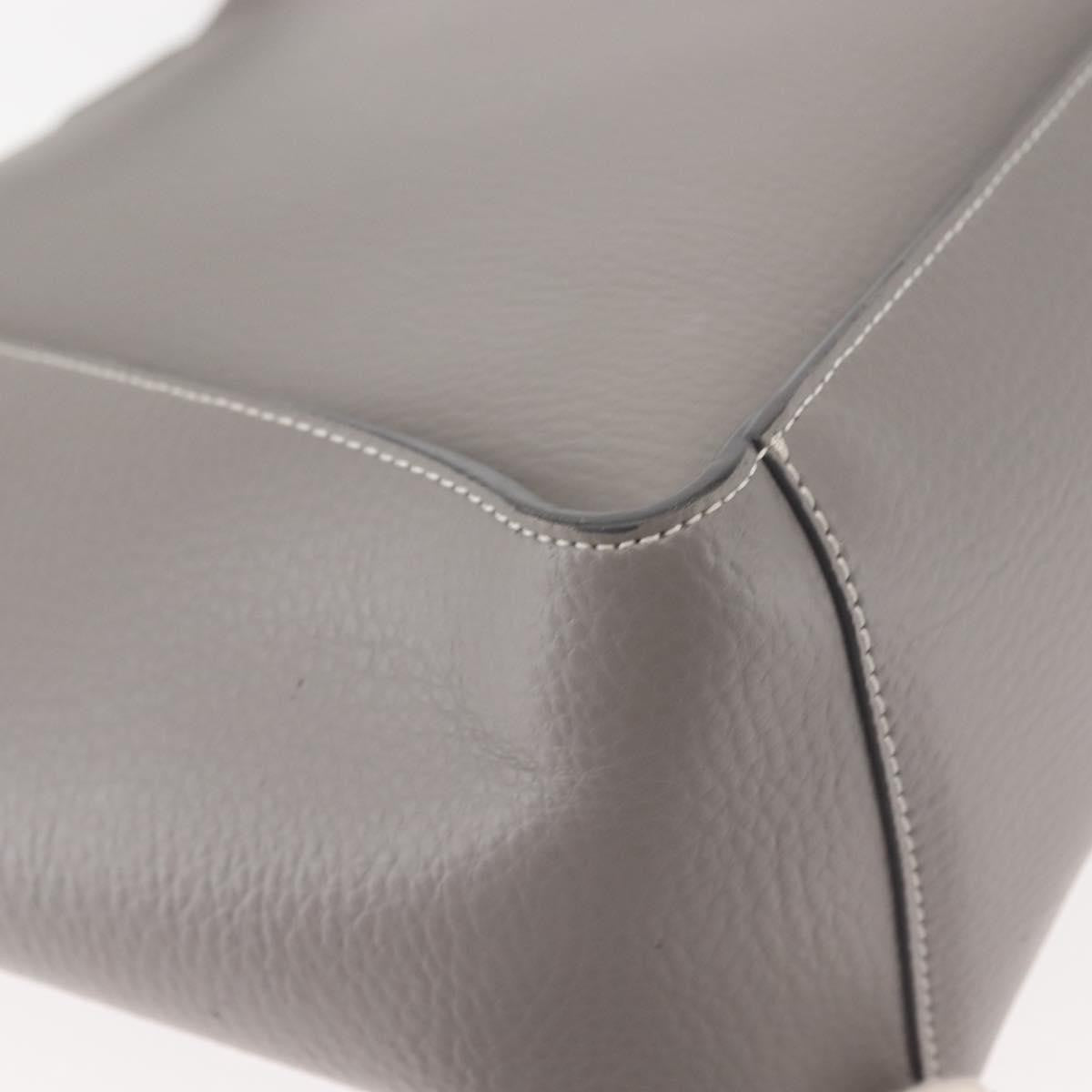 Stella McCartney Alter Tote Leather, Gray, Leather, Tote Bag