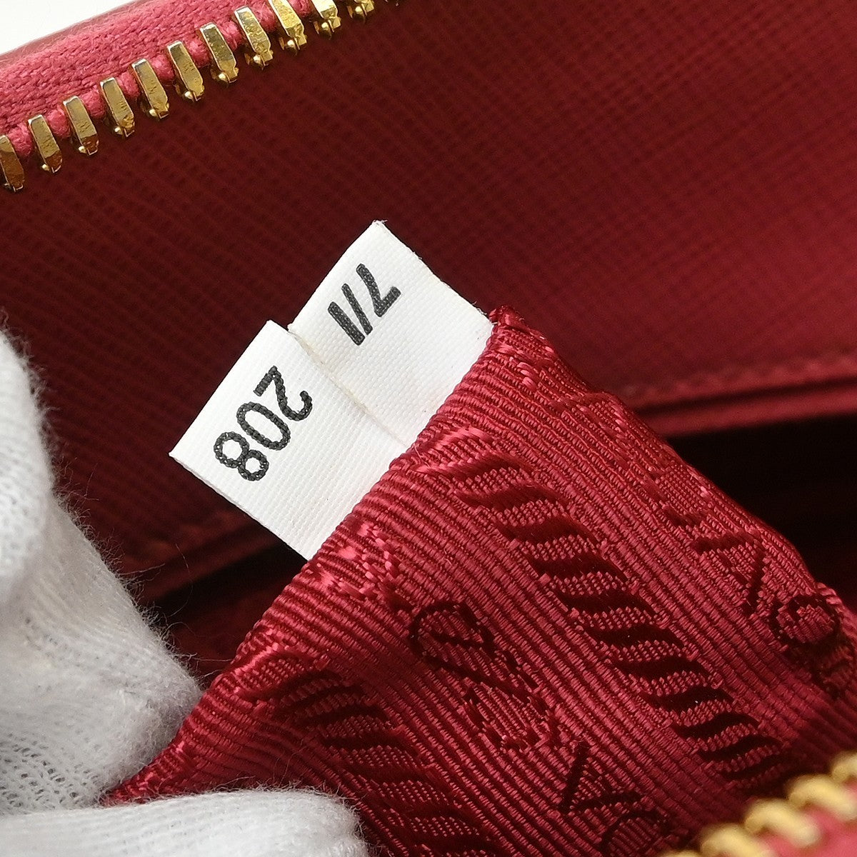 Prada Promenade Saffiano, Pink, Leather, Handbag