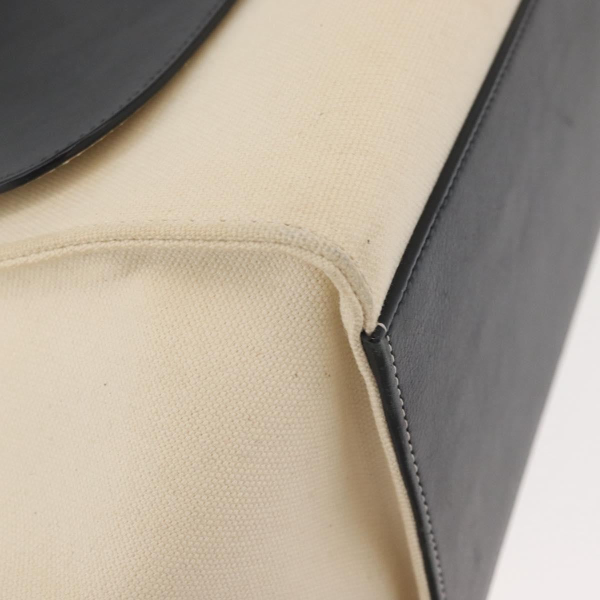 Celine Trapeze Leather with Canvas, Beige, Canvas, Handbag