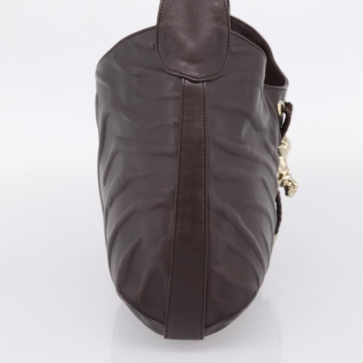 Cartier Panthère Shoulder Leather, Brown, Leather, Shoulder Bag