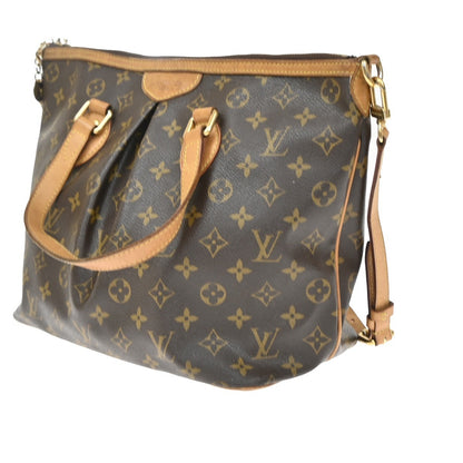 Louis Vuitton Palermo Monogram Canvas, Brown, Canvas, Handbag