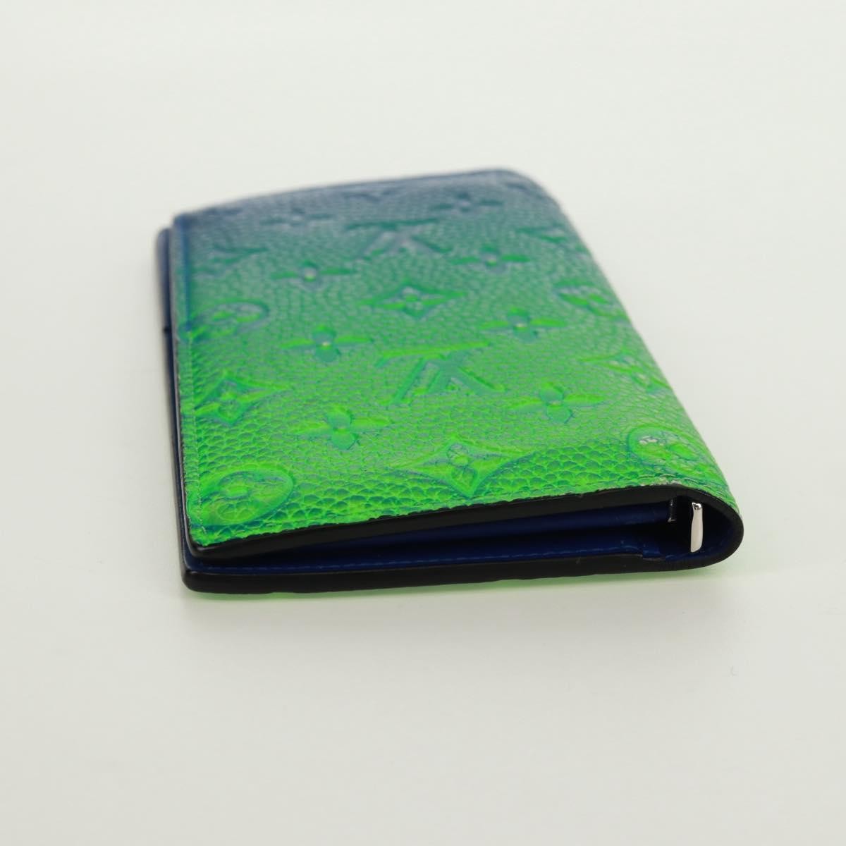 Louis Vuitton Brazza Limited Edition Illusion Monogram Taurillon Leather, Green, Leather, Wallet