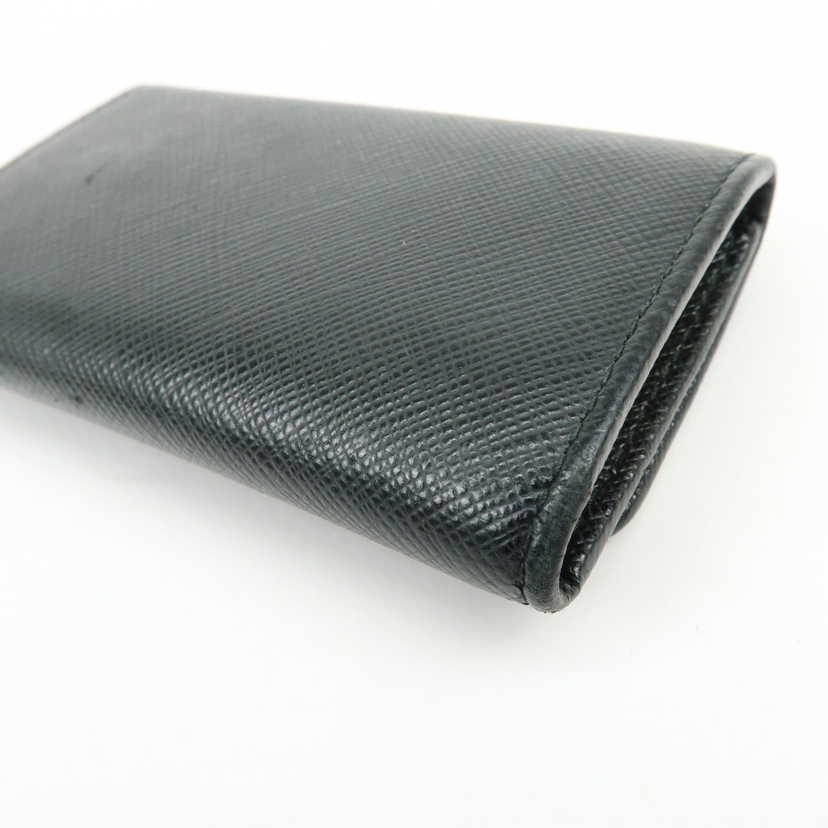 Prada Flap Saffiano Leather, Black, Leather, Wallet