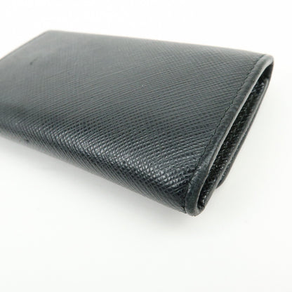 Prada Flap Saffiano Leather, Black, Leather, Wallet