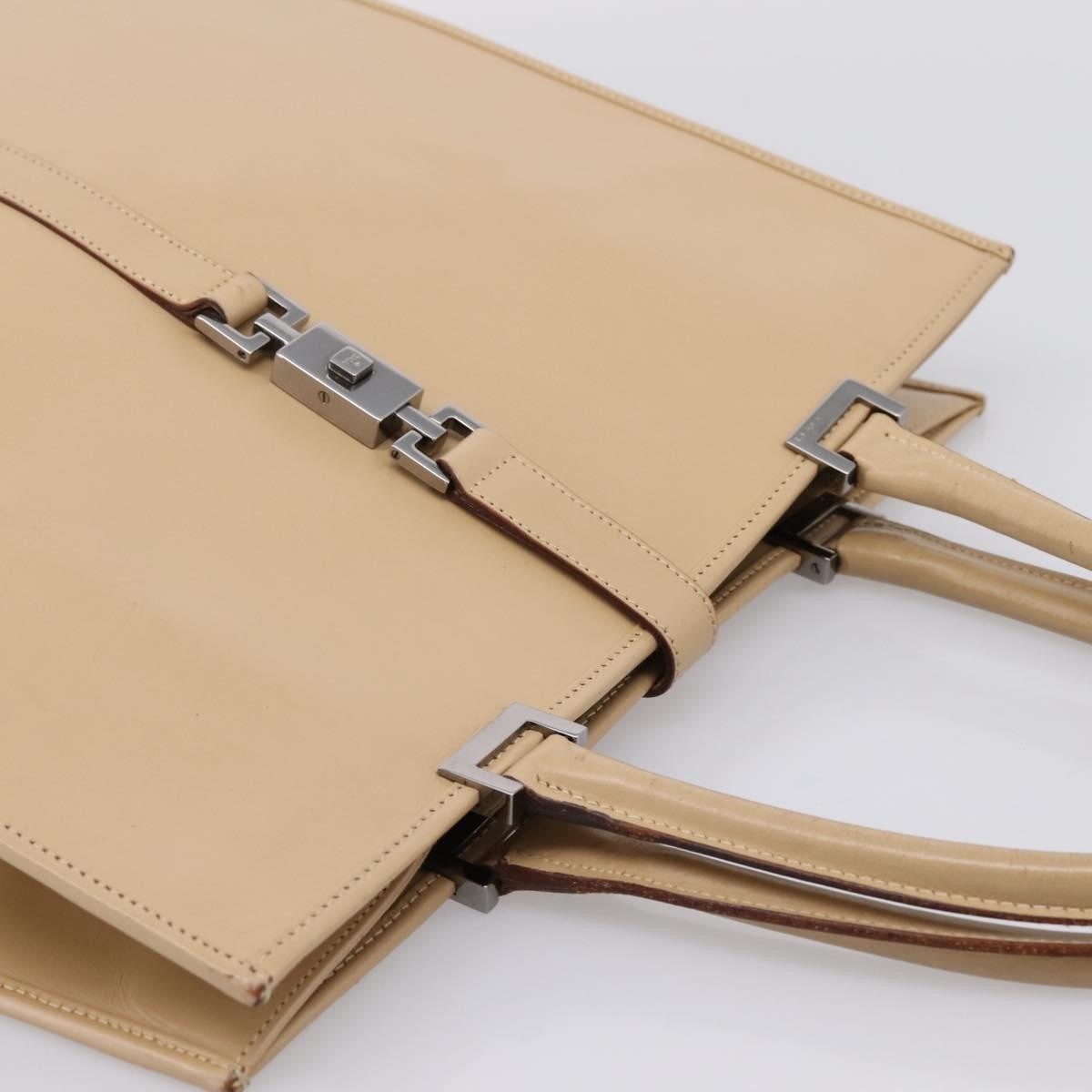 Gucci Jackie Leather, Beige, Leather, Tote Bag