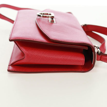 Salvatore Ferragamo Gancini Convertible Top Handle Saffiano Leather, Pink, Leather, Handbag