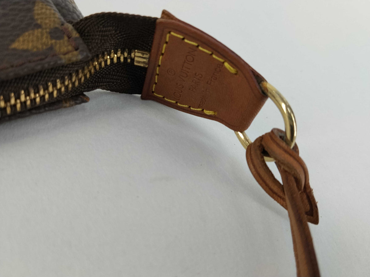 Louis Vuitton Randonnee Pochette Monogram Coated Canvas, Brown, Canvas, Handbag