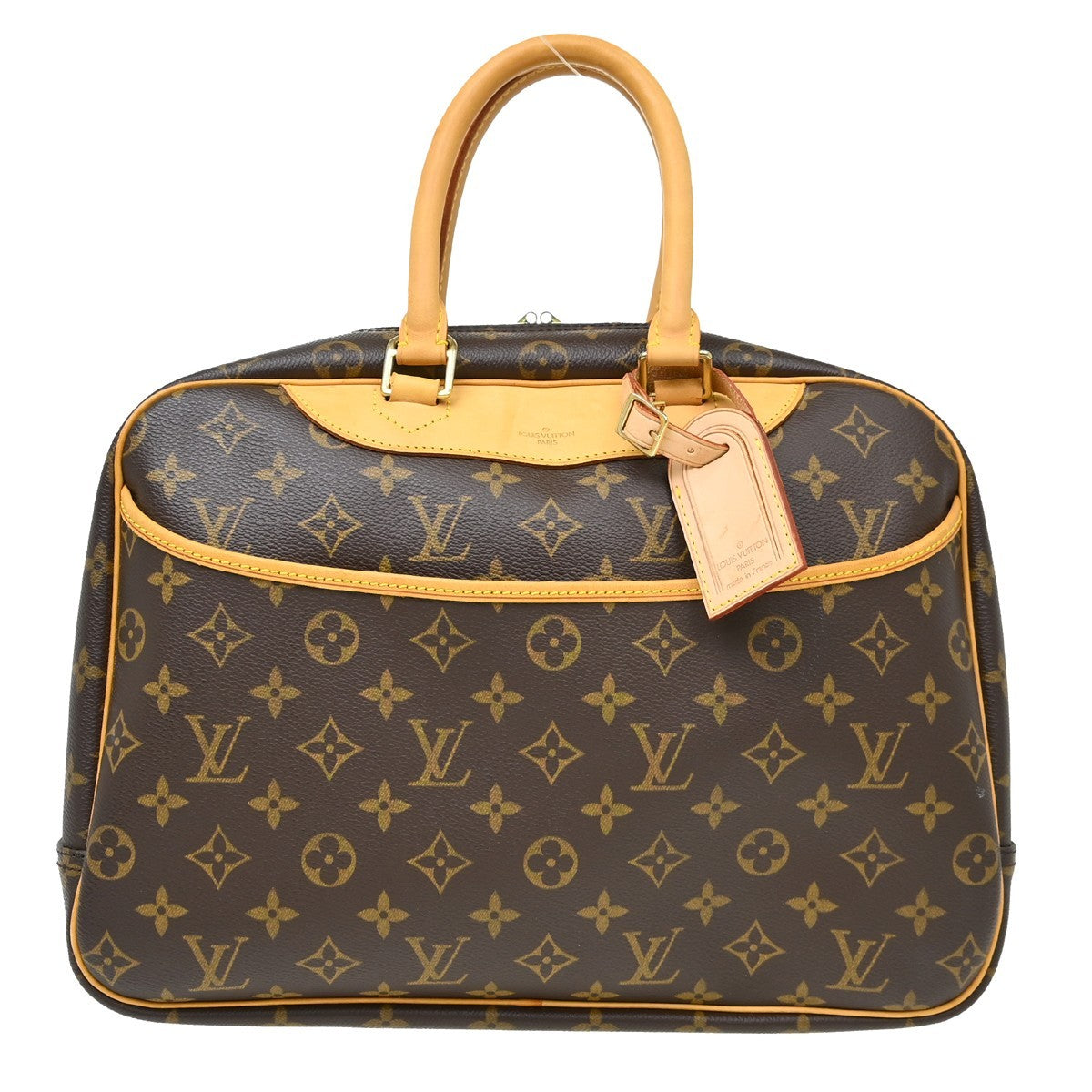 Louis Vuitton Deauville Monogram Canvas, Brown, Canvas, Handbag
