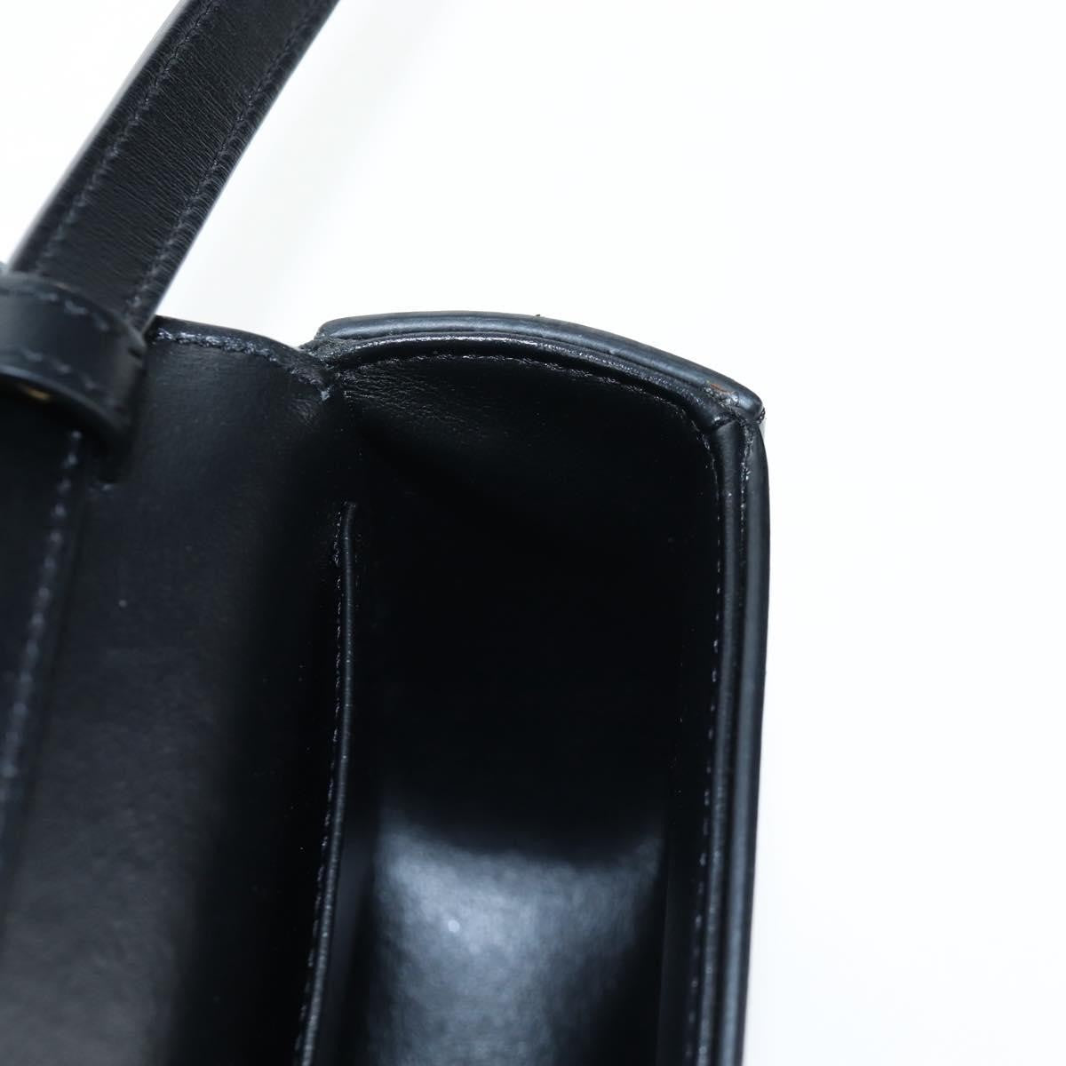 Celine Triomphe Smooth Calfskin, Black, Leather, Shoulder Bag