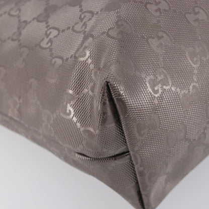 Gucci Tote GG Imprime, Silver, Canvas, Tote Bag
