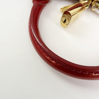 Louis Vuitton Alma Monogram Vernis, Red, Patent Leather, Handbag