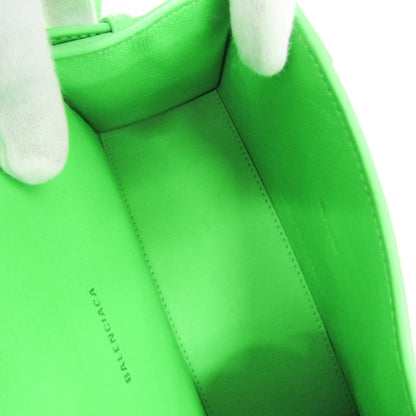 Balenciaga Graffiti Hourglass Top Handle Leather, Green, Leather, Handbag