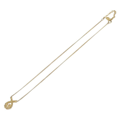 Christian Dior Vintage Logo Pendant Metal, Gold, Metal, Necklace
