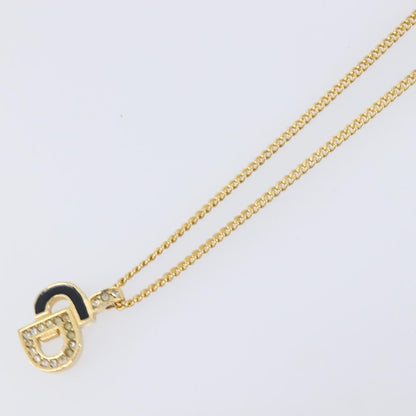 Christian Dior CD Pendant Metal, Gold, Metal, Necklace