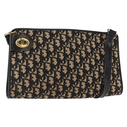 Christian Dior Vintage CD trotter Canvas, Black, Canvas, Shoulder Bag
