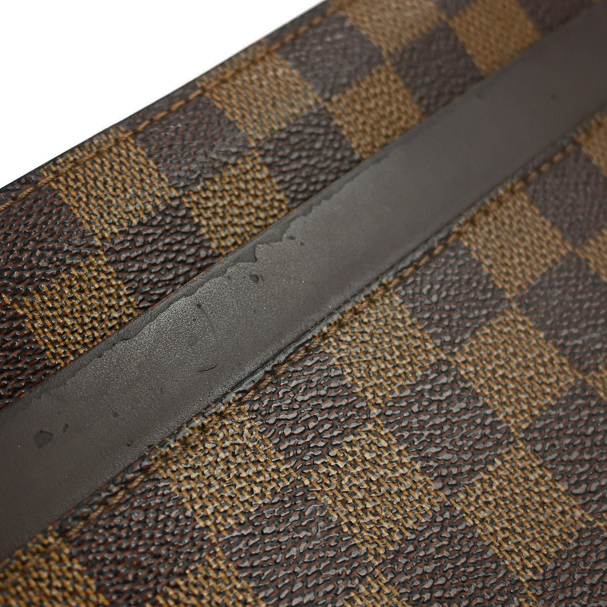 Louis Vuitton Pochette Saint Louis Damier Ebene, Brown, Canvas, Clutch
