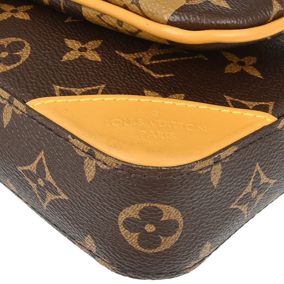 Louis Vuitton Nigo Trio Messenger Limited Edition Stripes Monogram Canvas, Brown, Canvas, Shoulder Bag