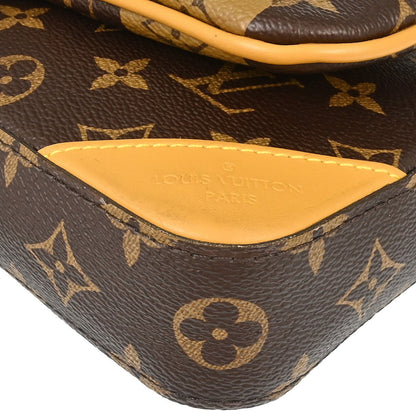 Louis Vuitton Nigo Trio Messenger Limited Edition Stripes Monogram Canvas, Brown, Canvas, Shoulder Bag