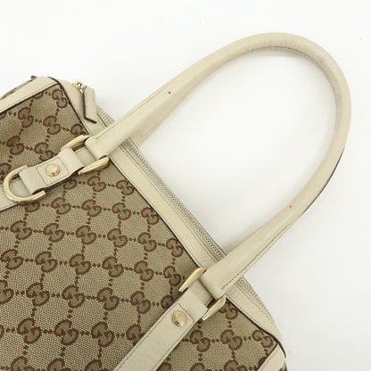 Gucci Abbey Boston GG Canvas, Beige, Canvas, Handbag