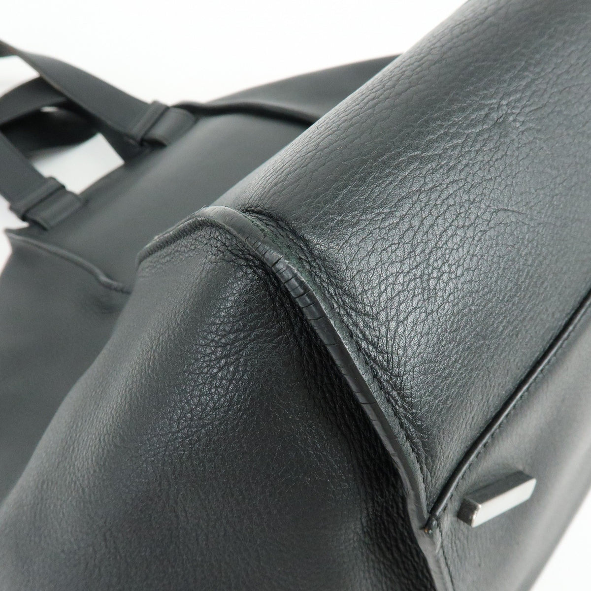 Loewe Hammock Leather, Black, Leather, Handbag