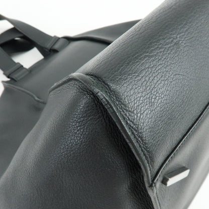 Loewe Hammock Leather, Black, Leather, Handbag