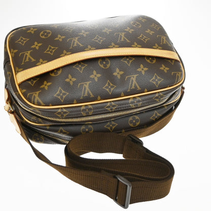 Louis Vuitton Reporter Monogram Canvas, Brown, Canvas, Shoulder Bag