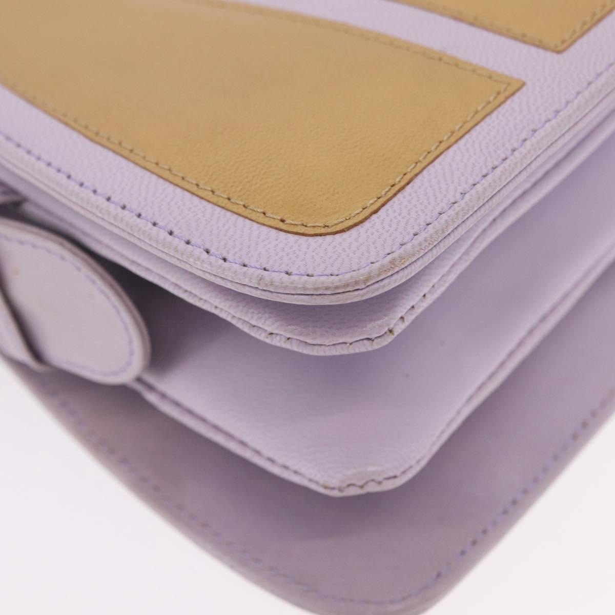 Fendi Handbag cuir, Purple, Leather, Handbag