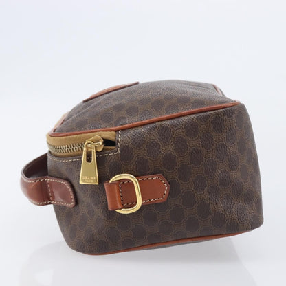 Celine Vintage Handbag Toile Céline, Brown, Canvas, Handbag