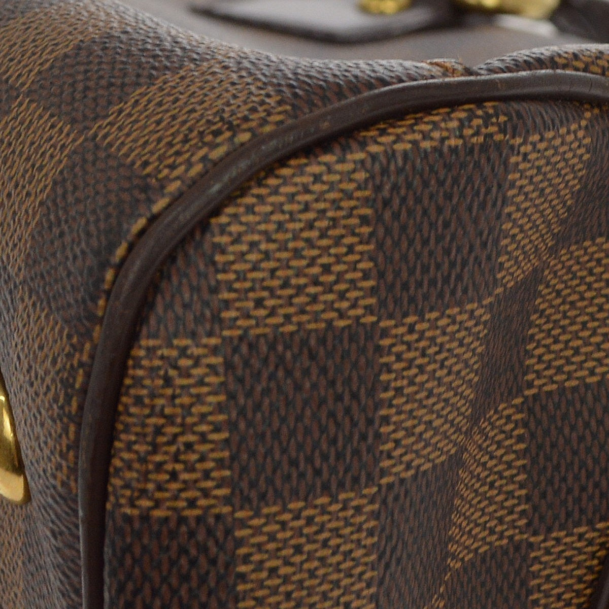 Louis Vuitton Duomo Boston Damier Ebene, Brown, Canvas, Handbag
