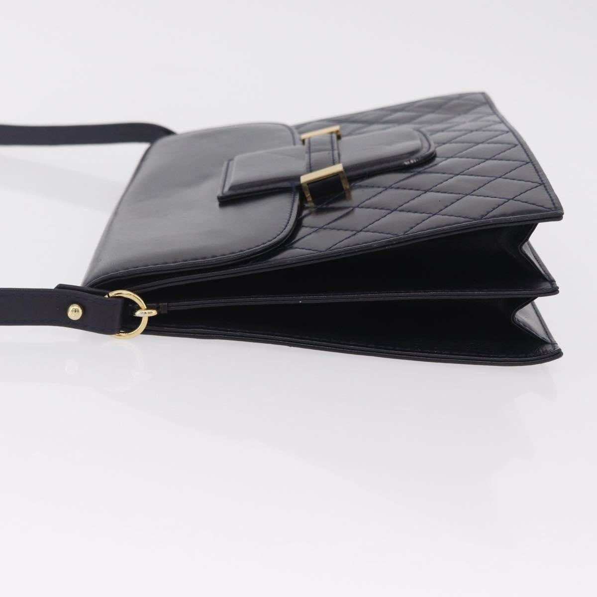 Saint Laurent Vintage Shoulder bag Leather, Navy, Leather, Shoulder Bag